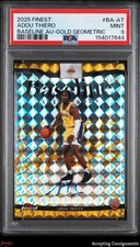 2025-26 Finest Baseline Gold Geo Refractor Adou Thiero RC Rookie AUTO /50 PSA 9