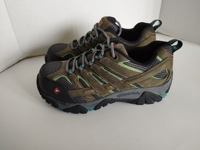 Merrel Moab Vertex Vent Shoe Composite Toe Brown/ Pewter Women's Sz 8M