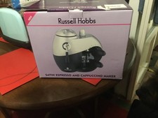 Russell, Hobbs satin Espresso and cappuccino maker, New