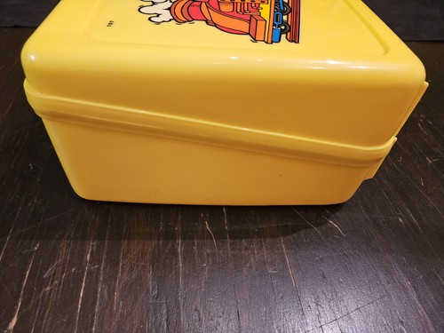 Vintage Yellow Boy In Train Lunch Box and Thermos - Picture 4 of 20