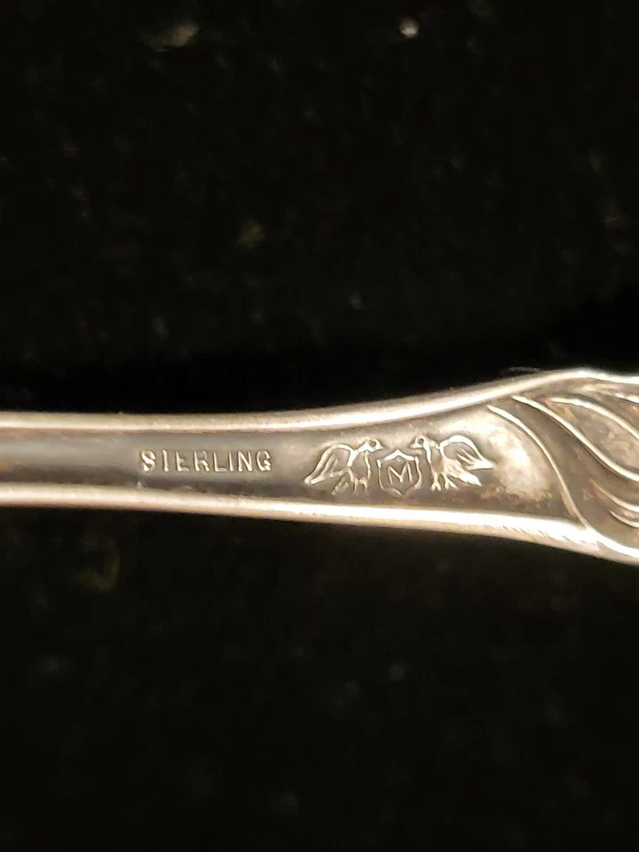 Cuchara de recuerdo de plata esterlina escuela secundaria jaspe Minnesota Minn MN Foto 3 de 4