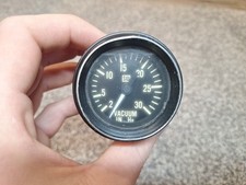 Vintage Stewart Warner 0-30 Hg Vacuum Gauge 824529 Made In Usa