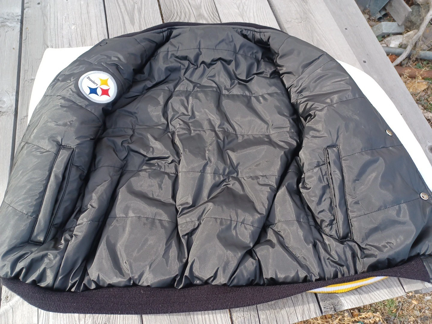 Pittsburgh Steelers Reversible Jacket Size Medium No Tag. Excellent Shape image 8