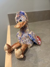 NWT Dinky The Dodo Bird Duck TY Beanie Baby Babies Colorful 2000 Retired Fowl