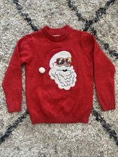 Marks  Spencer M S Kids Winter Red Sweater Santa Claus 8  9 Years