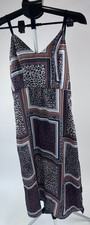 Boohoo Leopard Print Midi Slip Dress Size 12 Spaghetti Strap Animal Pattern Ital
