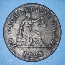 LOWER CANADA SALABERRY 1825 HALFPENNY LC-53A1 (TO FACILITATE TRADE) *05417318 🌈