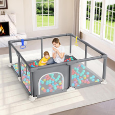 Baby Playpen, 47 47 Inch Small Playpen for Babies, Enhanced Safety Baby Play Yar