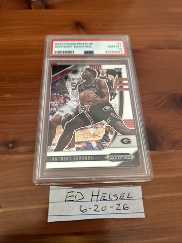 2020-21 Panini Prizm Anthony Edwards Psa 10 Rookie Card