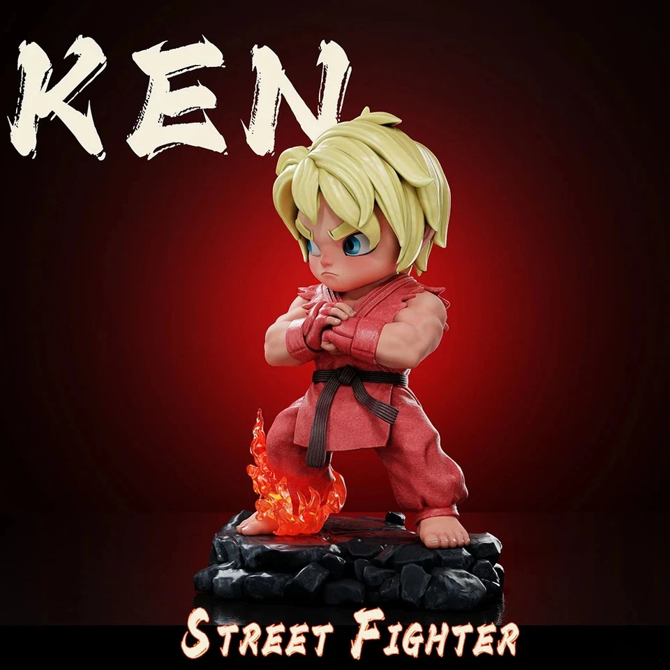 NINETY SEVEN KEN Street Fighter Resin Ornaments Figure H15CM Model - Image 2 of 4