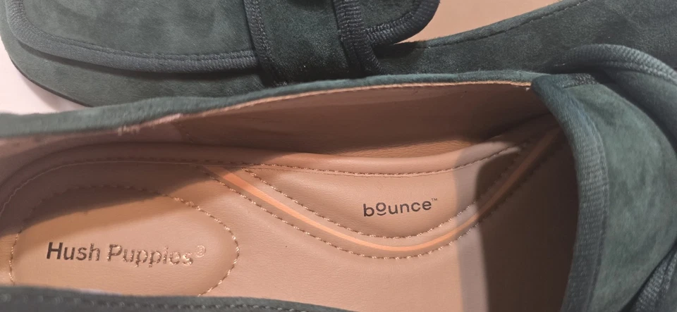 Mocasines Hush Puppies Slade de gamuza verde para mujer talla 8,5 Foto 4 de 4