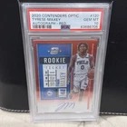 2020-21 Contenders Optic Red #120 Tyrese Maxey RC Rookie AUTO 135/149 PSA 10