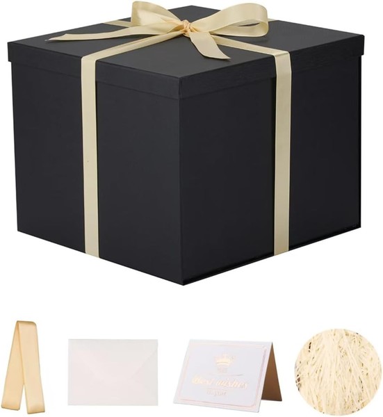 Kdmnzoo Geschenkbox Mit Deckel 32 X 32 X 25 Cm, Geschenkbox Mit Schleifen,-image