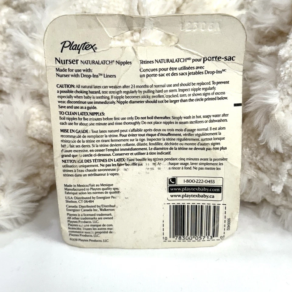 Pezones para lactantes Playtex Naturatch de colección flujo lento 0-3 Mn 2pk látex gota en botella Foto 2 de 4