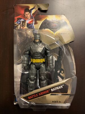MATTEL / DC COMICS BATMAN v SUPERMAN 6" Action Figure BATTLE ARMOR ...