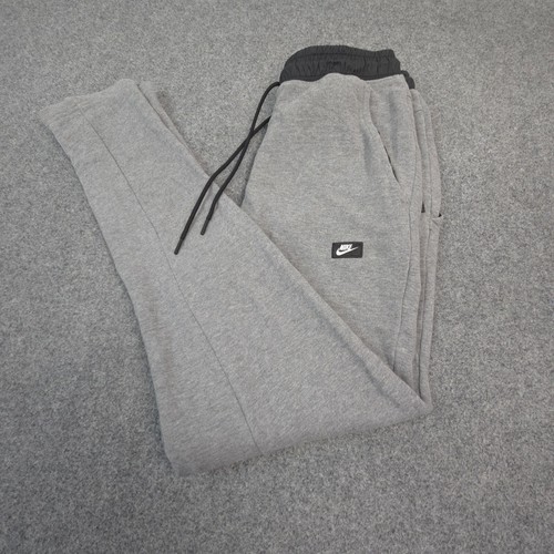 Nike Track Pants Mens SMALL Grey Sportswear Modern Jogger Fleece Training Size S