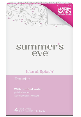 #ad Douche Vaginal Douche for Women Island Splash 4 Units 4.5 Oz Each 1 Pack $4.99