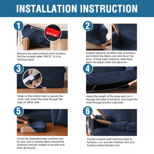 Samt Stretch Elastisch Sofabezug Wohn Couch Schonbezüge Schoner 1/2/3 Sitzer - Bild 24 von 112