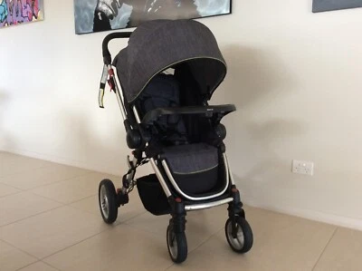 steelcraft agile elite pram dark chambray