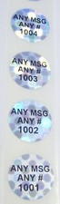 SD20c 100 to 1000 3/4" Round Customized Standard Hologram Label Stickers