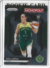 Nika Muhl 2024 Panini WNBA Monopoly Prizm #WNBA26 Rookie RC Insert Seattle Storm