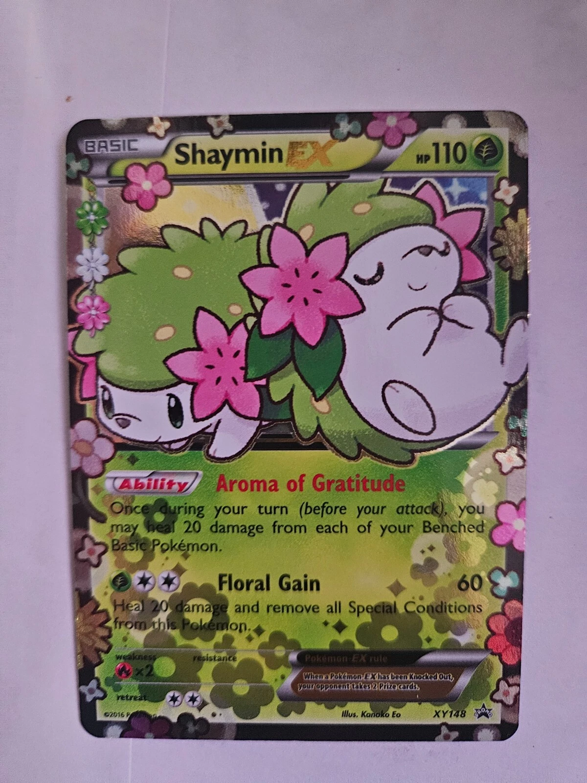 Deal for Shaymin EX - XY148 - Generations Pokemon TCG Black Star Promo Holo Pokemon Card