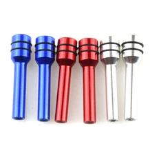 2x Aluminum Car Interior Door Locking Lock Knob Pull Pins Cover Auto Accessories