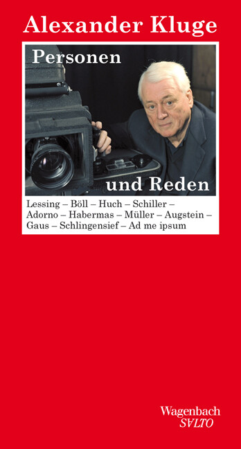 Thumbnail - Alexander Kluge / Personen Und Reden