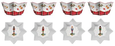 Easy Life VNUT1009 - Vintage Nutcracker Schale 4er SET, -11 cm-