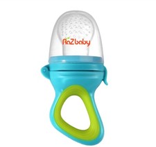The RaZbaby Fruit Feeder/Teether is designed for babies aged 6 months and above
