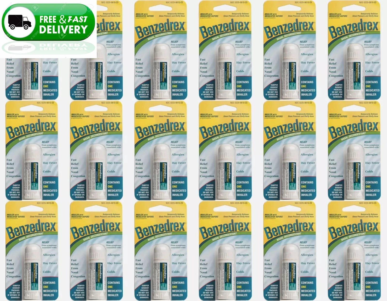 PACK de 18 inhaladores descongestionantes nasales Benzedrex ✨ alivio rápido LOTE FRESCO