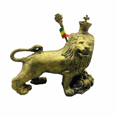 LION of JUDAH Sculpture Ethiopian Handmade Sculpture Art(recycling Materials)
