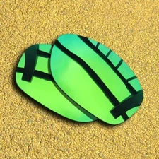 US Polarized Lenses Replacement for-OAKLEY Pit Bull Anti-Scratch - Green Mirror