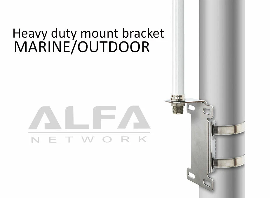 Antenna & bracket mount+ 25 ft extension cable for Alfa WiFi Camp Pro 2 Ubiquiti - Image 3 of 4