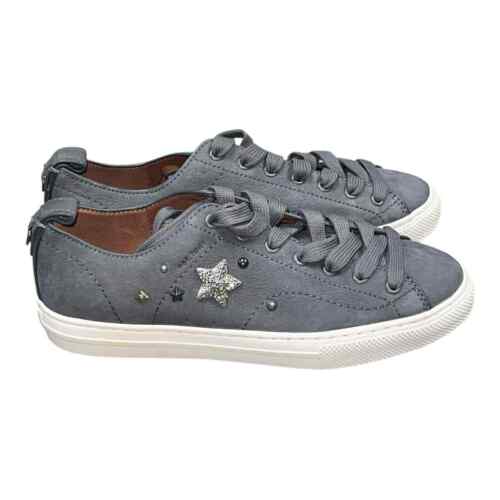 Coach C121 Leather Low Top Lace Up Sneakers Charms Embellished Size 6.5 NEW