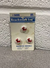 Set of 3 Vintage Beachwood Ltd Buttons 13mm