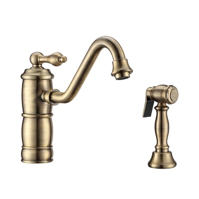Whitehaus WHKTSL3-2200-NT Vintage III Plus Single Faucet w/ Side Spray