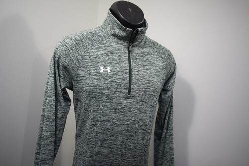 Under Armour Golf Jacket HeatGear Loose Zip Neck Pullover Green Womens Medium - Picture 3 of 7
