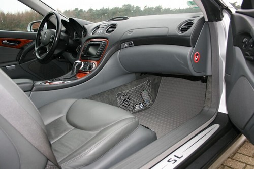 Set tappetini in Gomma per Mercedes SL R230 Nero Anteriore NUOVO - Foto 2 di 2