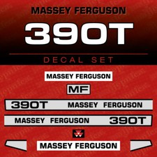 Massey Ferguson 390 T Tractor Aftermarket Decal Sticker Aufkleber Adesivo Set