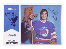 1974-75 Gilles Gratton #65 Toronto Toros OPC O Pee Chee Wha Ice Hockey Card H357