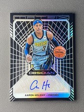 AARON HOLIDAY 2018-19 Panini Obsidian Matrix Autographs #MA-AHD RC Pacers 55/75