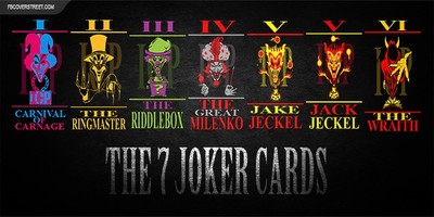 Insane Clown Posse 7 Joker Cards Fridge Magnet New Ebay