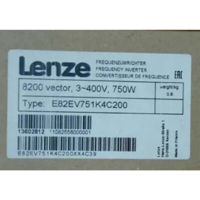 E82EV751K4C200 NEW LENZE E82EV751_4C200 Inverter 8200 Vector 0.75kW