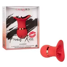 Cal Exotics French Kiss Charmer - Red Silicone USB Charging Cable Included
