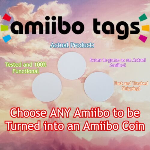 Choose ANY Amiibo ever made as an Amiibo Coin NFC tag Pick your own YOUR CHOICE! - Afbeelding 1 van 3