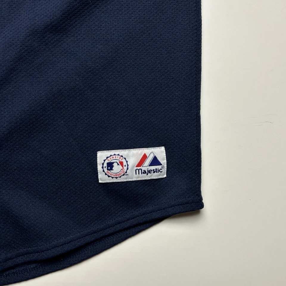 Y2K C.C. Sabathia Cleveland Indians Baseball Jersey Majestic Youth Sz L - Image 3 of 4