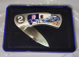 Rusty Wallace Knife & Tin #2 Miller Lite Ford Taurus NASCAR