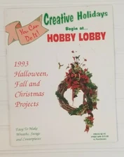 Creative Holidays Wreath Project Book Hobby Lobby 90s Vintage Christmas Craft 