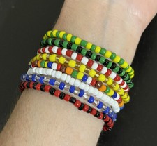 Pulsera Ilde Ya Bendita PACK 8 Santeria obattala, Orula, Ochun, OGGUN, Elegua